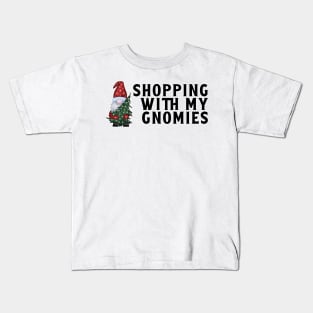 Shopping With My Gnomies Kids T-Shirt